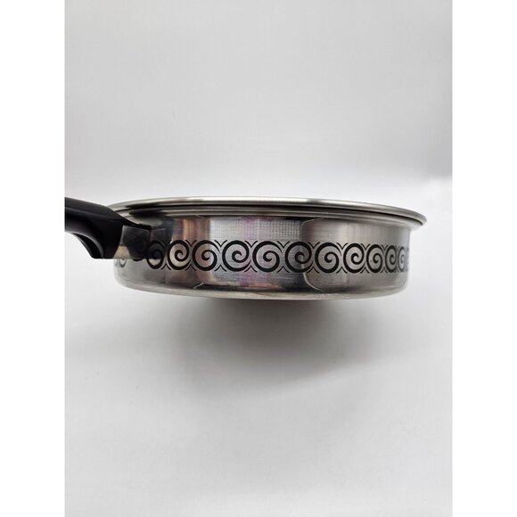 Vintage MCM Ecko Stainless Steel 2 Quart Pot W/ Cover And 10" Frying Pan - Picture 4 of 15